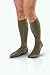 JOBST forMen Knee High 15-20 mmHg Compression Socks, Closed Toe, Medium, Khaki