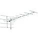 DenSan H040 TV Antenna Indoor Digital Antenna for HDTV with 10ft Coax Cable and Signal Booster-Freeview Local Channels