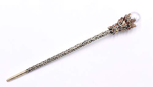 Vintage Rhinestone Pearl Hair Stick Vintage Hair Chopsticks Hairpin Chignon Pin