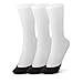 Toe Cover Socks with Clear Elastic Band - SHEEC Slingback - Black Regular 3 Prs