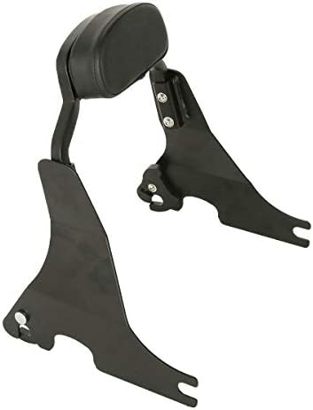 YC Black Short Passenger Backrest Bracket Sissy Bar For Harley Sportster XL 2004-UP