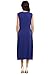 HOTOUCH Women Sleeveless Open Front High Slit Casual Long Shirts Navy blue S
