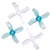 Racingirl 16pcs Gemfan 31mm 4-Blade Props 1220 with 1.0mm Shaft Propeller for 69mm Micro Drone FPV Racing Quadcopter