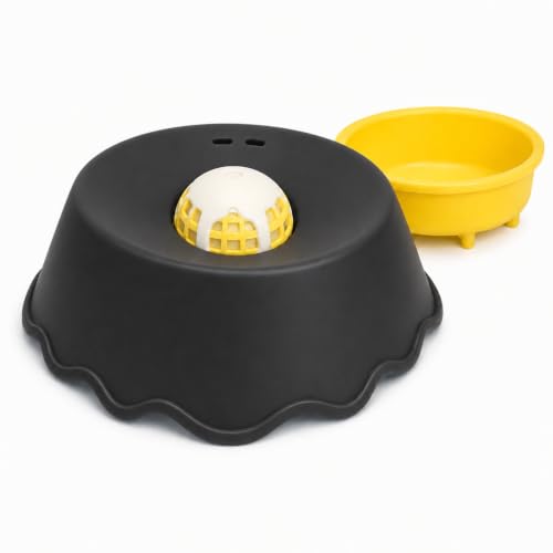 2026 Upgraded Slow Feeder Dog Bowl, Interactive Lick Bowl & Liquid Slow Feeder for All Dogs, 1.27 Cups Large Capacity Anti-Choke Pet Feeding Bowl for Water, Broth & Yogurt (1, Black) at Amazon