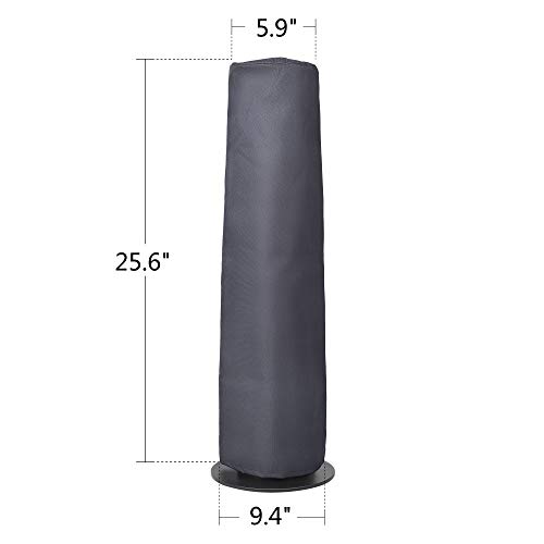 Star Patio ZHQ1088-HD-65 Cover, Outdoor Freestanding Electric Patio Heater Cover, Infrared Heater Cover, Heavy Duty Waterproof Cover, Grey, Polyester - Thumbnail 2