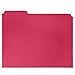 File Folder, 1/3 Cut Tab, Letter Size, Red, Great for Organizing and Easy File Storage, 100 Per Box