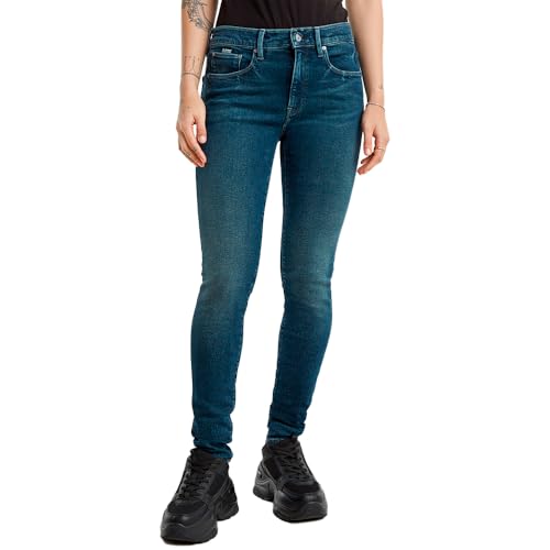 G-STAR 3301 Skinny Jeans, Jeans Donna, Blu (Worn in Meadows D05175-d763-g725), 24W / 30L