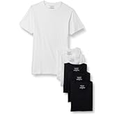 Amazon Essentials Men's Cotton Crewneck Undershirts, Versatile Soft Basics, Pack of 6