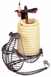 Candle by the Hour 36-Hour Frog Stand Candle, Eco-friendly Natural Beeswax with Cotton Wick