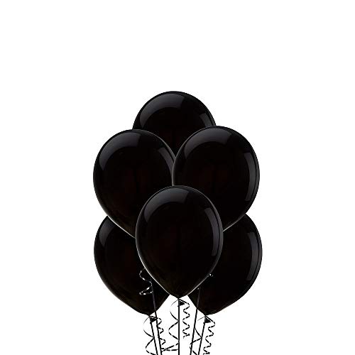 ELEGANI Black Mini Balloons 50ct Wedding Ceremony Supplies