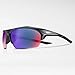 Nike Terminus M Rectangular Sunglasses, Matte Black/White, 76 mm