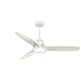 Casablanca Fan 59284 Wisp 52-Inch Ceiling Fan with LED Light and Handheld Remote, Whisper-Quiet Motor, 4-Speed Control, Fresh White Finish