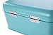 Bread Box for Kitchen Counter - Bread Bin, Retro Storage Container with Front Window, For Doughnuts, Pastries, Cookies - 12 x 7 x 6 Inches, Turquoise