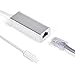 Upgrow Lightning to RJ45 Ethernet Adapter LAN Wired Network Adapter for iPhone and iPad Support iOS 10.01-11.2.7, Plug and Play High Speed Ethernet Connector (Aluminum Silver)