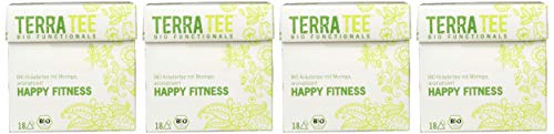 Terra Tee Bio Functionals Kräutertee mit Moringa - Happy Fitness, 4er Pack (4 x 40 g) – Bild 5