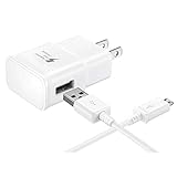 Mchoice Fast Charger US Plug + Micro USB Cable for Samsung Galaxy S7/ S7 Edge / Note 5