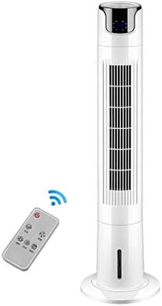 CYLQ Tower Fans Cooling with Remote Control, 50W Oscillating Electric Slim Air Conditioner，3 Wind Modes, 15H Timer，Home Office Air Cooler White (Color : White)