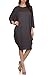 Pastel by Vivienne Women's Side Draped Dolman Sleeves Dress