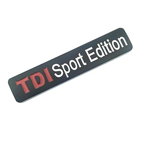 Careflection Premium TDI Sport Edition 3D Metal Black Chrome Badge Decal Sticker Emblem Logo for Car Bike Laptop Mobile