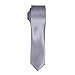 Doninex Men's Solid Black Skinny Tie