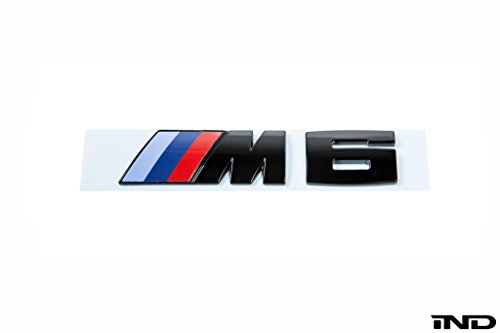 IND Gloss Black Painted Trunk Badge For BMW F12/13 M6