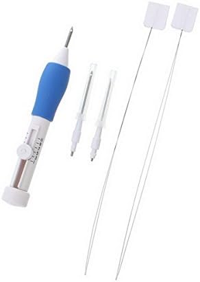 Embroidery Stitching Punch Needle, 3 Size Tambour Needle Tool with Threading Apparatus for Embroidery Threaders DIY Sewing