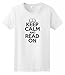Keep Calm and Read On Ladies T-Shirt