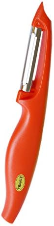 KYODIMA Little-goldfish Fruit &amp; Vegetable Peeler - Ultra Sharp Stainless steel Swivel Blade for Potato, Carrot, Zucchini. Red