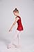 DANSHOW Girls’ Ballet Dance Leotards with Flutter Sleeve Petal Skirt and Bowknot Back