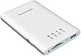 RAVPower Filehub, 5 in 1 SD Card USB Reader, Wireless Hard Drive Companion WiFi Bridge Sharing Media Streamer 3000mAh External Battery Pack, White