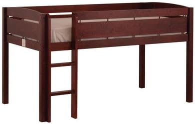 Canwood Furniture Whistler Junior Twin Low Loft Bed with Built-in Ladder Finish: Espresso