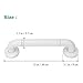 ROSENICE Grab Bar - 12-inch Shower Handle Bathroom Balance Bar - Safety Luminous Circles- Handicap, Elderly, Injury, Non-slip, Senior Assist Bath Handle
