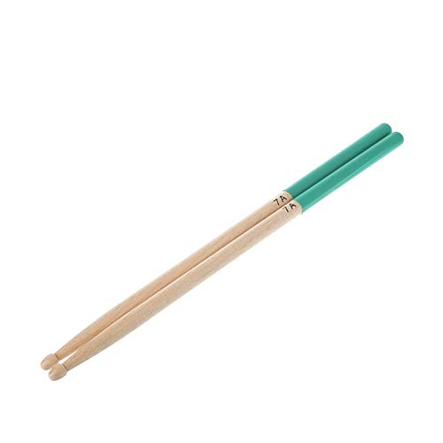 7A Drumsticks, 5 Pair Drum Sticks Maple Wood Drumsticks Drum Accessories Wood Tip Drumstick Multi Color for Kids Children Students Adults and Beginners - Thumbnail 7