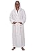 Alexander Del Rossa Mens Terry Cloth Cotton Robe with Hood, Big and Tall Bathrobe, Large-XL White (A0127WHTXL)