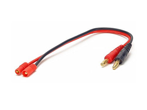 Battery Charger Charging Cable: HXT 3.5mm Male (Walkera Style) to 4mm Bullet Banana Plugs
