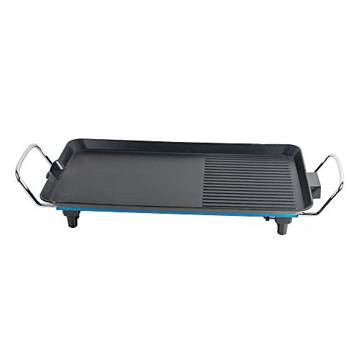 Pevor 110V Electric Grill Non Stick Cooking Smokeless Barbecue Teppanyaki Table Top Grill Griddle