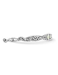 Carolyn Pollack - Pulsera de plata de ley con gemas de varios colores, 5 piedras, tamaño S, M o L, plata de ley, cp2-4801-095-A