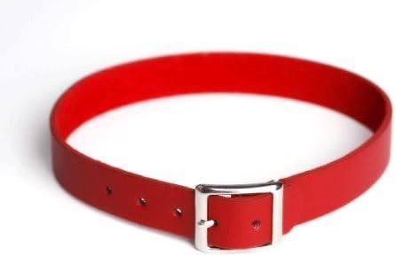 Jewelry 4 Lady Gothic Style Belt Shape Leather Choker Necklace Black & Red