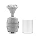 White Shower Filter w/ 5 Function Massager Head - ProMax Water Filter Cartridge removes Chlorine and Hard Water Minerals - Great for Dry, Sensitive Skin, and Hair - High Pressure and Water Saving