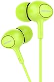 Earbuds with Microphone, MIATONE In-Ear Headphones, Wired Ergonomic Earphones Ear Buds - Green
