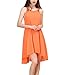 Amstt Womens Summer Sexy Vibrant Color Chiffon Dress Bathing Suit Cover Up (XXXL, Orange)