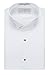 NEIL ALLYN Men's Tuxedo Shirt Poly/Cotton Wing Collar 1/4 Inch Pleat, White, 17