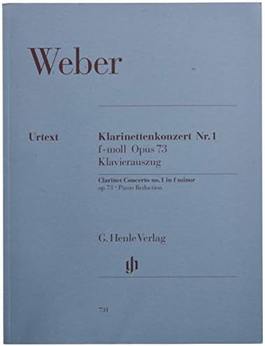 Clarinet Concerto No. 1 f minor op. 73/1 - clarinet and orchestra - piano reduction with solo part - (HN 731)