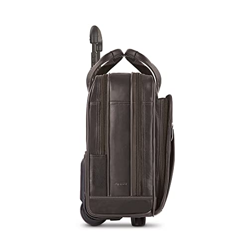Solo New York Walker Leather Rolling Laptop Bag, Espresso Pricepulse