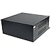 StarTech.com 4U Vertical Wall-Mount Server Rack Enclosure - 18.9in deep - 2 Post - 61lb - 19in Low Profile Steel Network Equipment Cabinet (RK419WALVO)