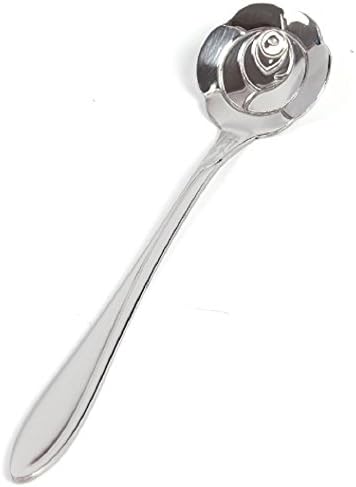 TP7 Set Of 3 Pieces Coffee Spoon Flower Stainless Steel Silver Dessert Sugar Tea Spoons Cream Scoop Tableware Kitchen Accessories Gift