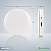LivingTek Portable Charger Makeup Mirror Powerbank | Featuring a Compact Makeup Mirror with LED Lights and Functional High-Speed 3000mAh Charger | Magnified Reflections for Precise Makeup Application