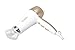 VASLON 1875W Lightweight Negative Ions Hair Blow Dryer with Concentrator Nozzle 2 Speed and 3 Heat Settings Cool shot button DC Motor White