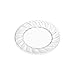 Premium Clear Plastic Plates By Alpha & Sigma - 100pcs 6