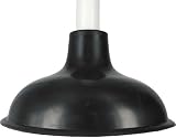 Merriway Sink Plunger 150mm Cup with 225mm Handle White Black 6 in view 3